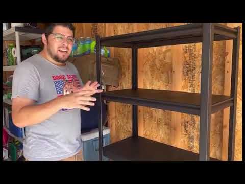 REIBII 32" W Garage Shelving Heavy Duty, 2000 lbs Adjustable Storage Shelves 5-Tier Metal Shelving for Basement Pantry Warehouse