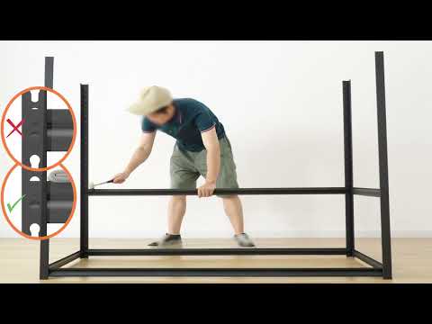 REIBII 3000LBS 6-Tier Garage Shelving Installation Video