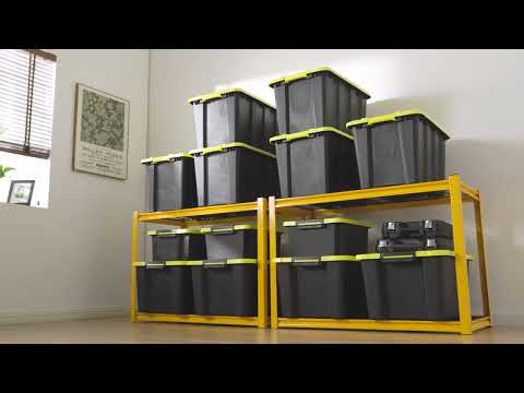 REIBII 59.9"H 4 Tiers Industrial Shelves Adjustable Shelving for Garage Warehouse Basement Pantry