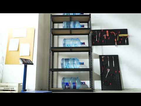 Reibii 5-Tier Storage Shelving Units, 2020 lbs Adjustable Steel Garage Shelving Racks for Bedroom Kitchen Closet