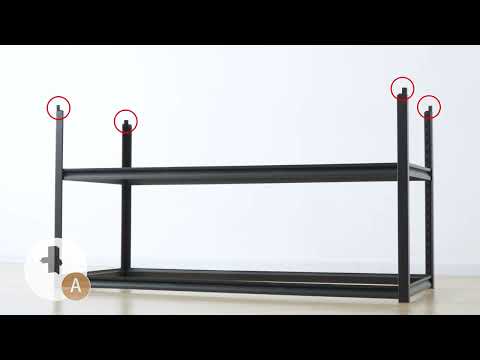 REIBII 4-Shelf Storage Shelves 2550LBS Adjustable Heavy Duty Garage Shelving for Garage Basement