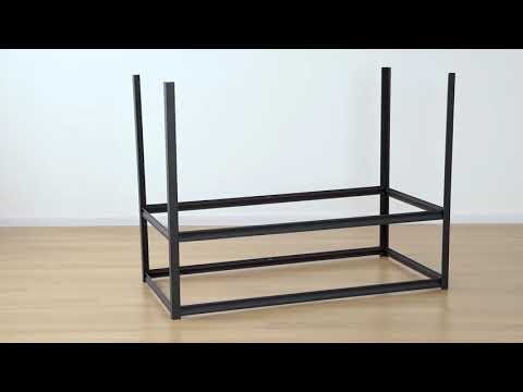REIBII Tool free assembly metal shelving unit allows users to build a strong storage system with minimal effort.