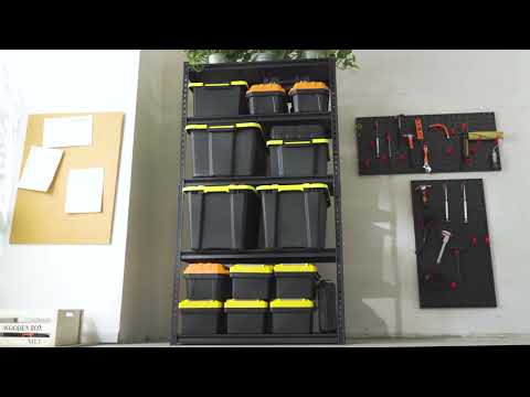 REIBII 3000 LBS 5 Tiers Heavy Duty  Storage Shelves Adjustable Metal Shelving for  Garage, Pantry, Kitchen and Basement