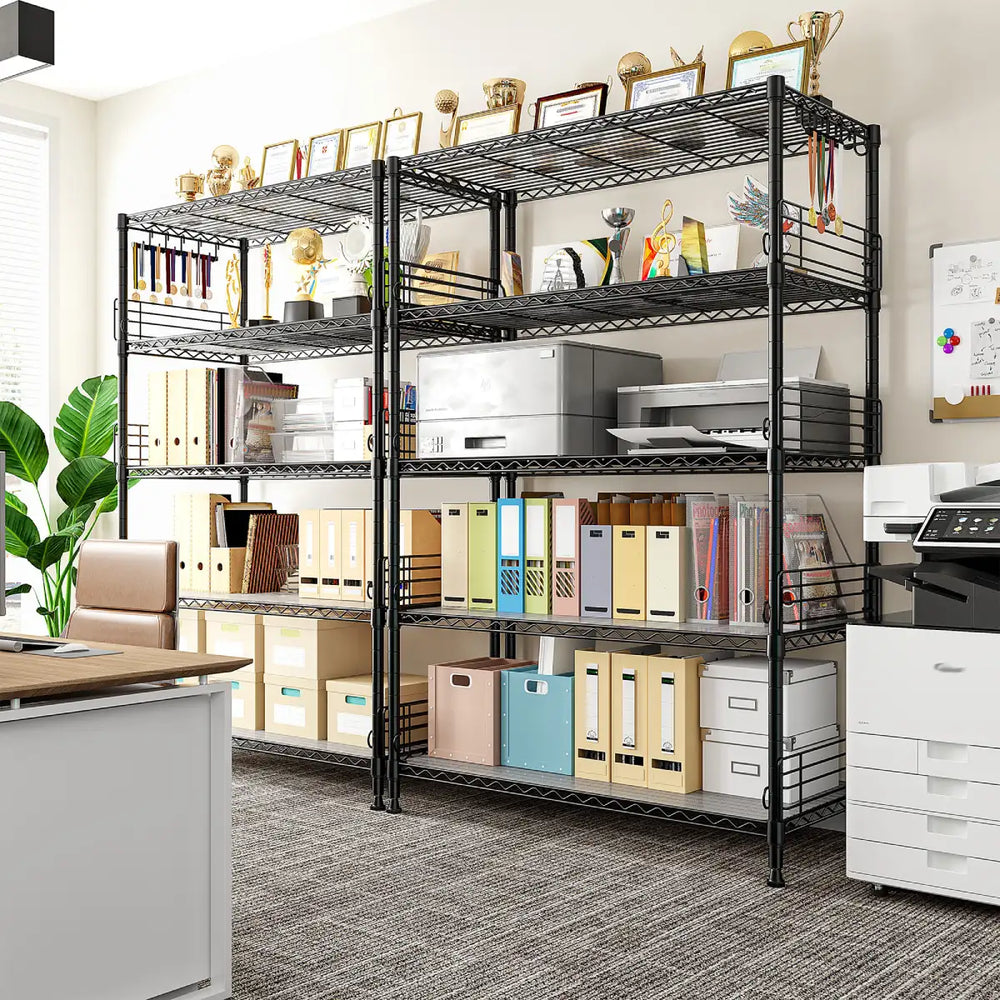 Reibii wire shelving unit 5 tier 771lbs adjustable
