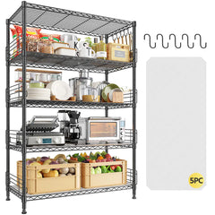 Reibii wire shelving unit 5 tier 771lbs adjustable