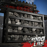 REIBII Garage Storage Shelves 60 Wide Adjustable Heavy Duty Shelving Rust-Resistant Industrial Rack for Warehouse, Basement,Workshop