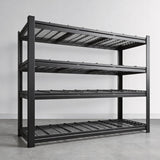 REIBII Garage Shelving 60"W Adjustable Heavy Duty Metal Shelving Rust-Resistant Garage Organization for Warehouse, Basement,Workshop