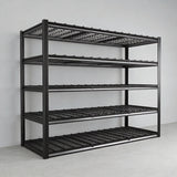 REIBII Garage Shelving 60"W Adjustable Heavy Duty Metal Shelving Rust-Resistant Garage Storage Shelves for Warehouse, Basement,Workshop