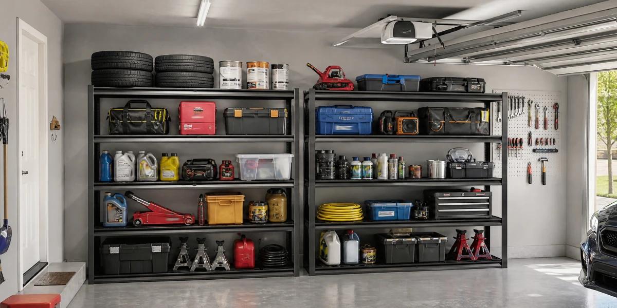 reibii Garage Mesh Shelves