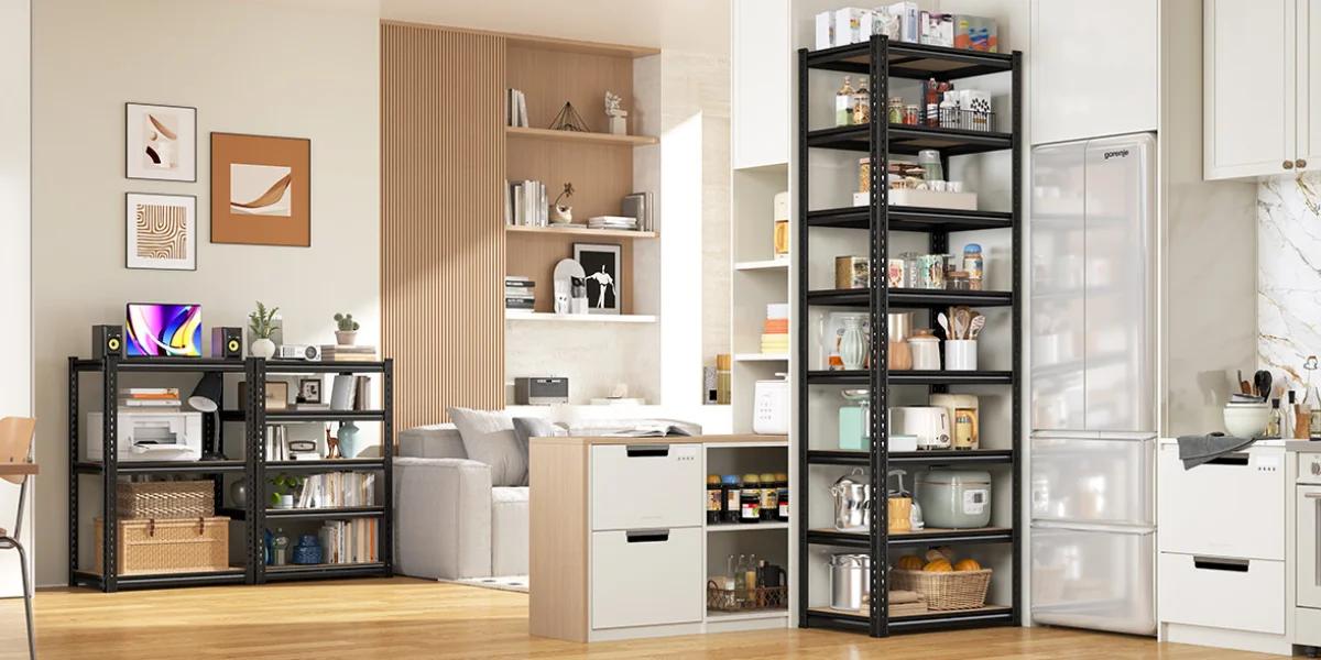 reibii Home Decor Wooden Shelves