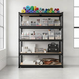 REIBII 35.5"W Garage Storage Shelves, 5-Tier Metal Shelving Unit with 2020 LBS Capacity, Adjustable Storage Rack for Pantry, Closet, Basement & Utility Room