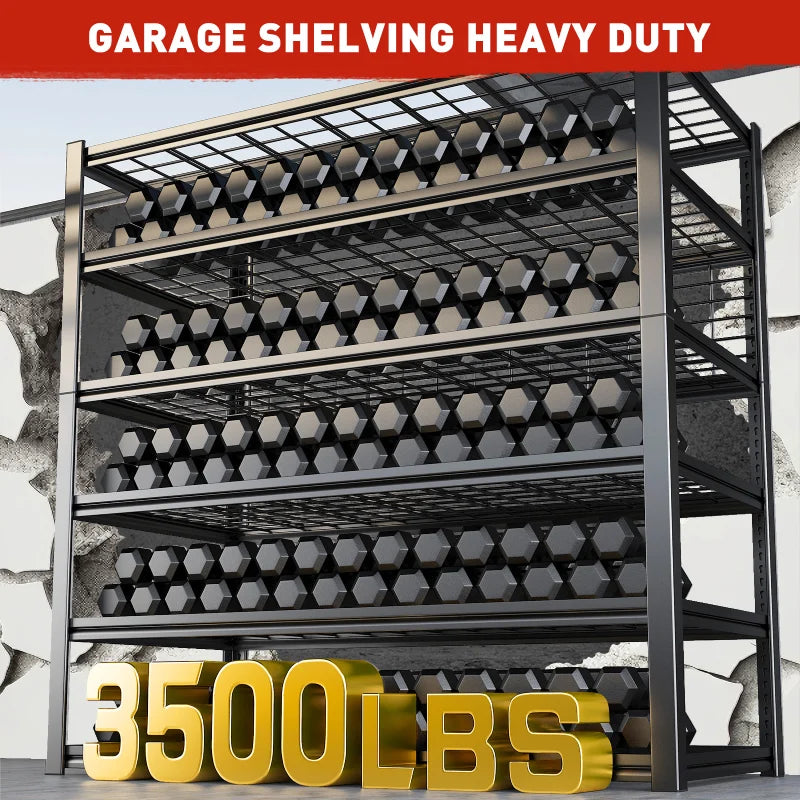 reibii best garage shelving 3500lbs