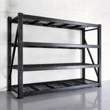 REIBII 68"W 4 -Tier Heavy Duty Garage Shelving 9400LBS Adjustable Storage Shelves for Warehouse, Garage, Basement, Shop