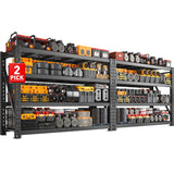 REIBII 68”W 4 -Tier Heavy Duty Industrial Shelving 9400LBS Adjustable Storage Shelves Garage Shelving for Warehouse, Garage, Basement Shop