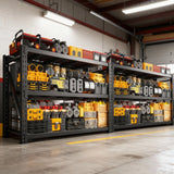 REIBII 60"W 8250 Lbs Heavy Duty Garage Shelving Units 3-Tier Storage Racks Adjustable For Garage, Warehouse Basement