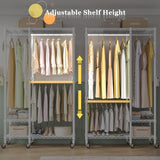 Raybee 77" H Closet Racks and Shelves, Adjustable Closet Storage Racks