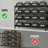 REIBII 60 Wide 4 Shelf Ultra Heavy Duty Garage Shelving, 11000LBS Storage Rack, 72"H Adjustable Metal Shelves for Warehouse, Commercial, Shop, Basement