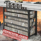 REIBII Storage Shelves 77.2"W 8500LBS Industrial Shelving 4-Shelf with Metal Heavy Duty Adjustable Shelving for Warehouse, Industrial, basement, Laboratory