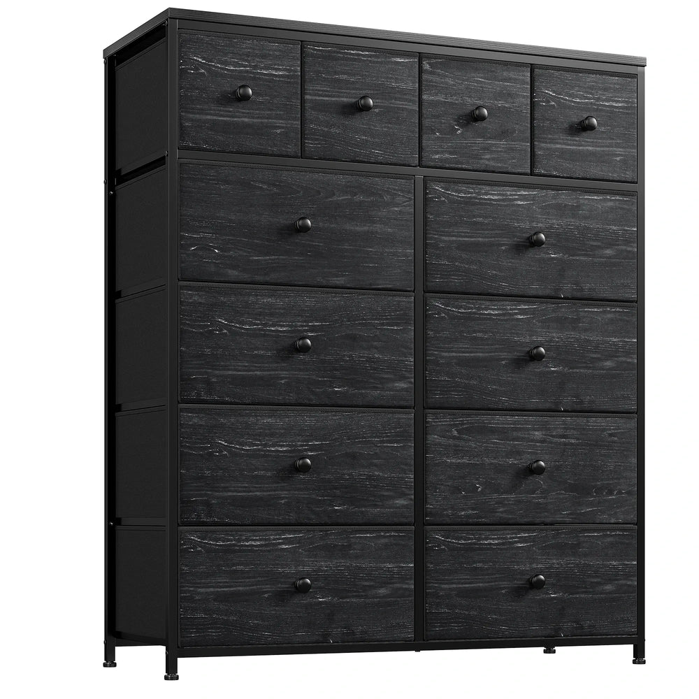 dresser for clothing deep Fluted 9 Drawers Bedroom, 63" Wood Dresser w/Power Outlet and Drawers, Wide Chest of Drawers, Modern Closet Dressers for Living Room, Upgraded Version w/Wooden Drawers, Oak : Home tip devices provide added stability and safety for your home 40.7"W Dresser for Bedroom, Pantry,