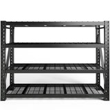 REIBII 60 Wide 4 Shelf Ultra Heavy Duty Garage Shelving, 11000LBS Storage Rack, 72"H Adjustable Metal Shelves for Warehouse, Commercial, Shop, Basement