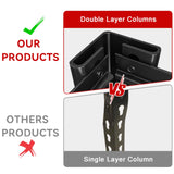 REIBII Garage Shelving 60"W Adjustable Heavy Duty Metal Shelving Rust-Resistant Garage Storage Shelves for Warehouse, Basement,Workshop