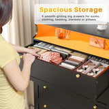  tall dresser with deep drawers with spacious storage