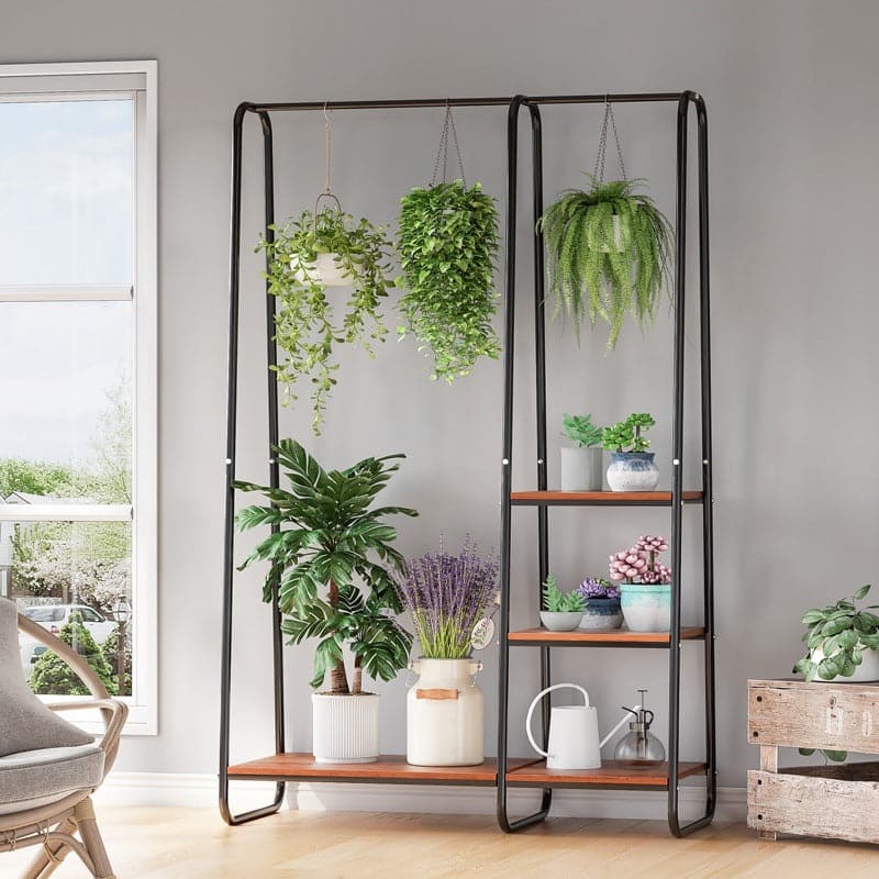 This garment rack heavy duty is great for plant storage